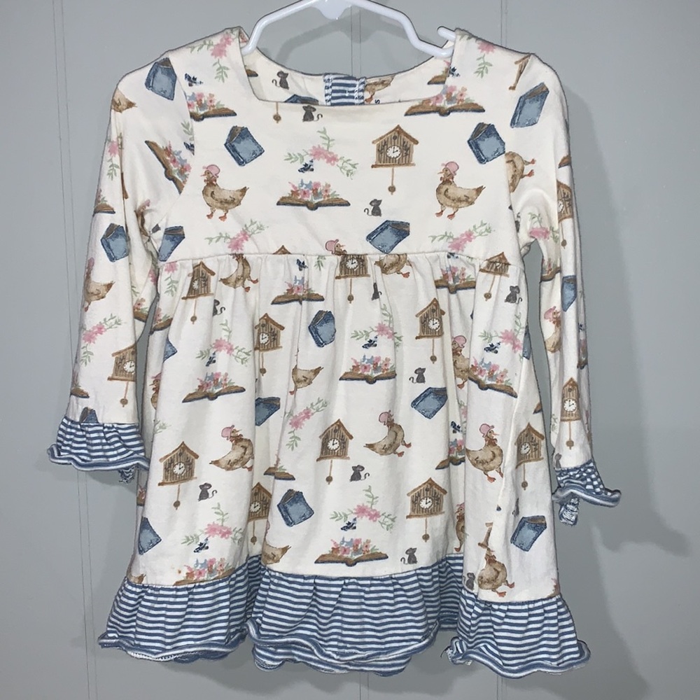 Burt’s Bees Nursery Rhyme Adorable Goose Spring Dress Size 18m